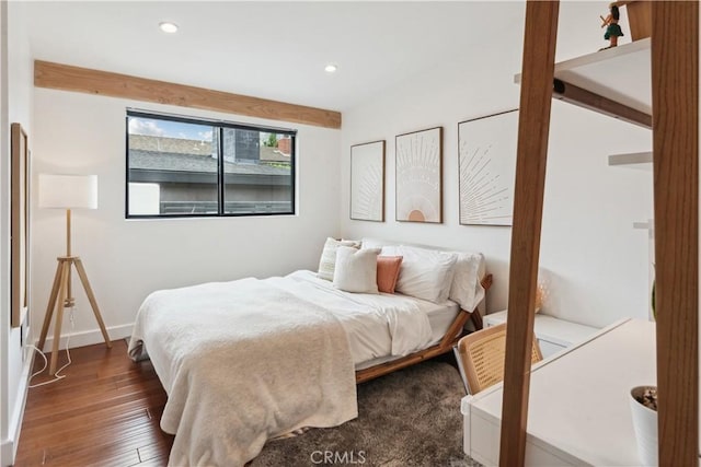 377 Flint Ave, Long Beach, CA 90814 - bedroom with wood finished floors, recessed lighting, and baseboards