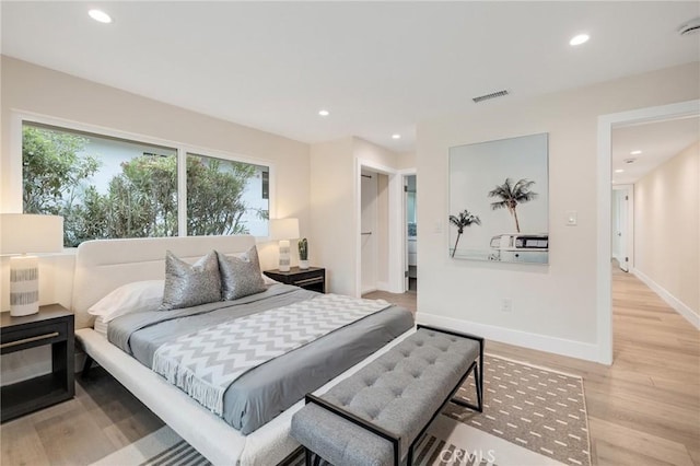2817 San Ramon Dr, Rancho Palos Verdes, CA 90275 - bedroom featuring recessed lighting, light wood-type flooring, and baseboards