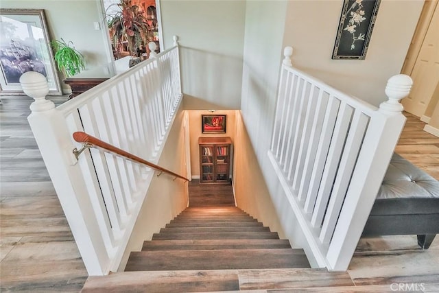 240 Portal St, Oak View, CA 93022 - stairway featuring wood finished floors