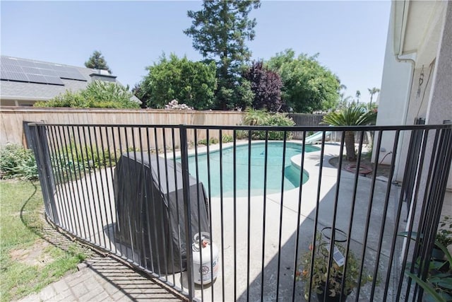 337 W Trenton Ave, Clovis, CA 93619 - view of swimming pool with a fenced backyard, a patio, and a water slide
