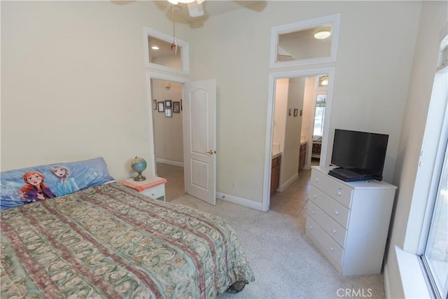 337 W Trenton Ave, Clovis, CA 93619 - bedroom featuring light carpet and ceiling fan