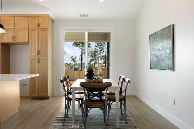 1773 Drendel Cir, Paradise, CA 95969 - dining area featuring light wood finished floors, baseboards, and recessed lighting