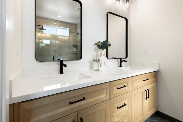1773 Drendel Cir, Paradise, CA 95969 - full bathroom with double vanity and a shower stall