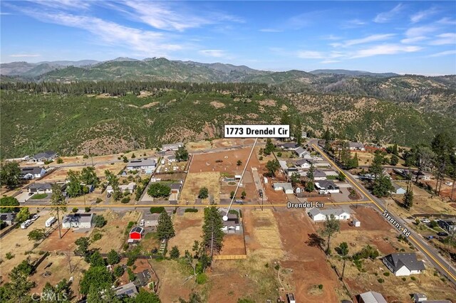 1773 Drendel Cir, Paradise, CA 95969 - aerial view of property and surrounding area with a mountain backdrop