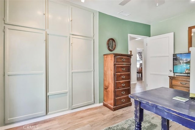 2025 N Buena Vista St, Burbank, CA 91504 - office featuring light wood-style flooring and ceiling fan