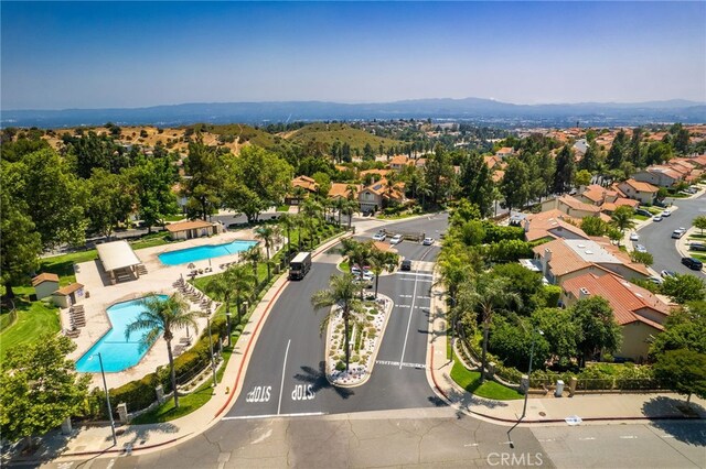 19464 Turtle Ridge Ln, Porter Ranch, CA 91326 - aerial view of a pool