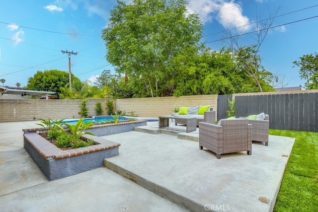 24162 Twig St, Lake Forest, CA 92630 - fenced backyard with a patio and outdoor lounge area