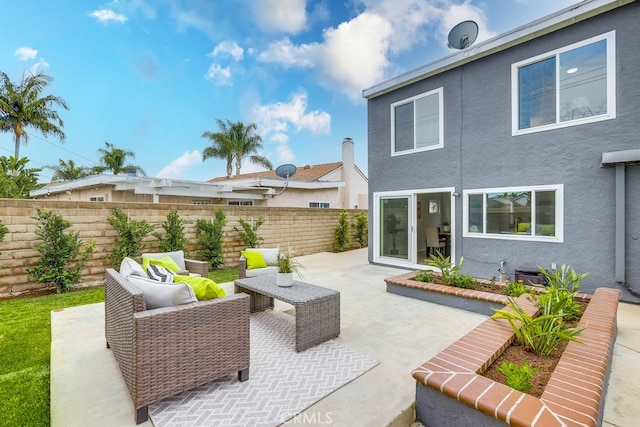 24162 Twig St, Lake Forest, CA 92630 - fenced backyard featuring a patio and outdoor lounge area