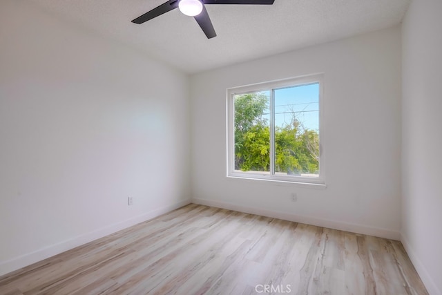 24162 Twig St, Lake Forest, CA 92630 - empty room with light wood-style flooring, ceiling fan, and baseboards