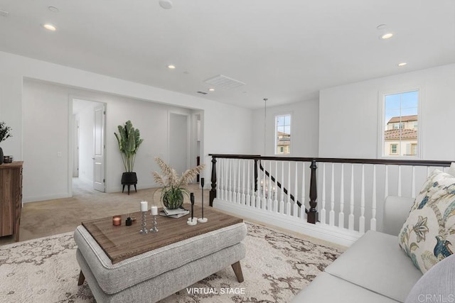 2527 Wellspring St, Carlsbad, CA 92010 - carpeted living area with recessed lighting and baseboards
