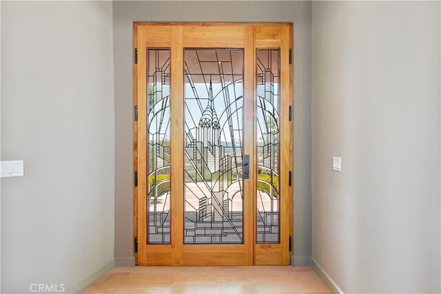 2340 Battering Rock Rd, Templeton, CA 93465 - entrance foyer featuring baseboards and wood finished floors