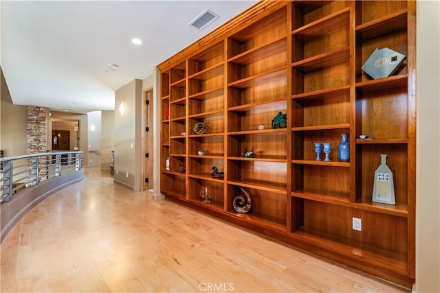 2340 Battering Rock Rd, Templeton, CA 93465 - corridor featuring wood finished floors, baseboards, and recessed lighting