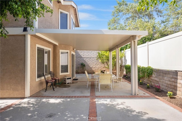 999 Alleghany Cir, San Dimas, CA 91773 - fenced backyard with outdoor dining area and a patio area