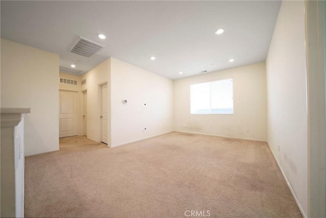 1172 Poinsettia Cir, Calimesa, CA 92320 - spare room with light carpet and recessed lighting