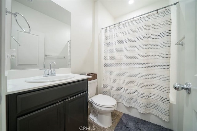 1172 Poinsettia Cir, Calimesa, CA 92320 - bathroom with vanity, shower / bath combination with curtain, and tile patterned flooring