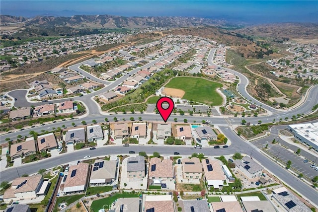 1172 Poinsettia Cir, Calimesa, CA 92320 - aerial view of property's location with mountains and nearby suburban area