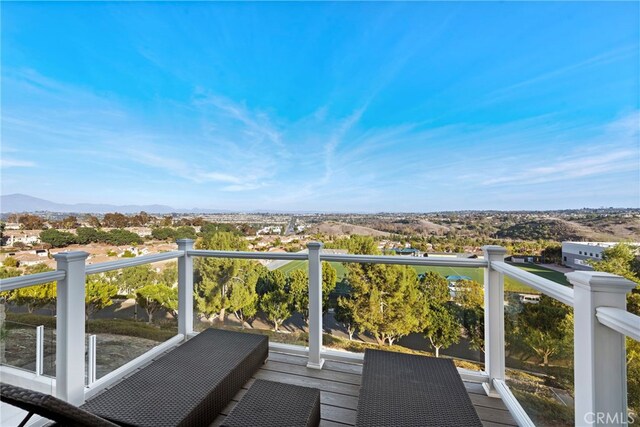24 Lyon Rdg, Aliso Viejo, CA 92656 - deck featuring a mountain view