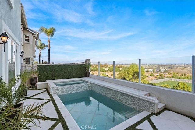 24 Lyon Rdg, Aliso Viejo, CA 92656 - view of pool with an in-ground hot tub and a mountain view