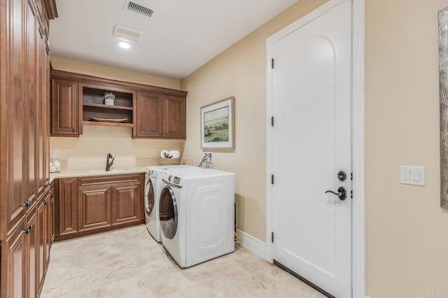 6286 Belmont Trail Ct, San Diego, CA 92130 - washroom featuring cabinet space and washer and clothes dryer