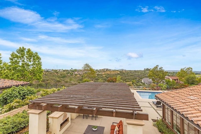 6286 Belmont Trail Ct, San Diego, CA 92130 - outdoor pool featuring a pergola and a patio area