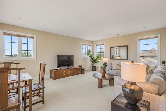 6286 Belmont Trail Ct, San Diego, CA 92130 - living room with carpet flooring and baseboards