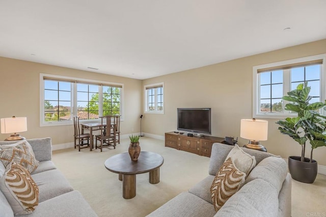 6286 Belmont Trail Ct, San Diego, CA 92130 - living area with baseboards and carpet flooring