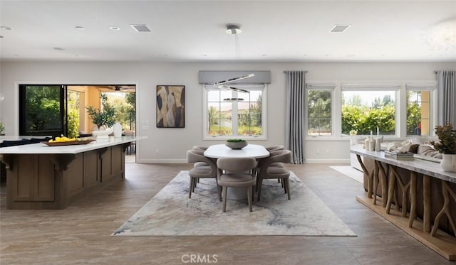 112 Mountain Sky, Irvine, CA 92602 - dining area featuring wood finished floors and recessed lighting