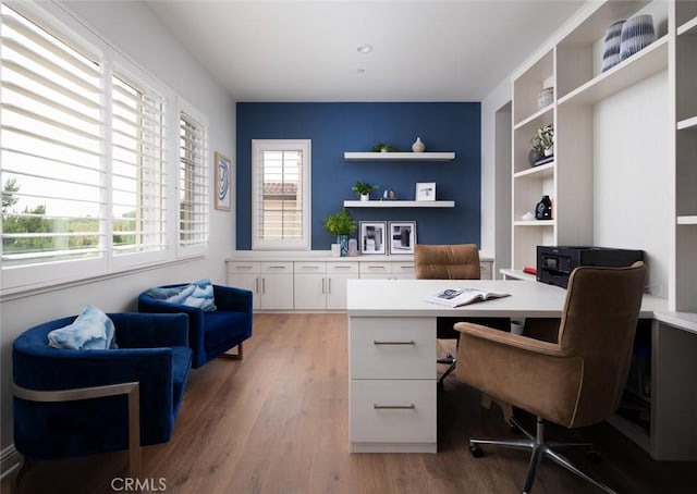 112 Mountain Sky, Irvine, CA 92602 - office area with plenty of natural light and wood finished floors