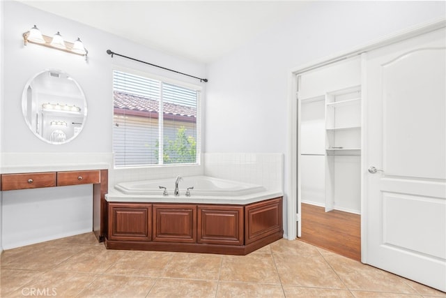 8180 E Brookdale Ln, Anaheim Hills, CA 92807 - full bathroom featuring a bath, tile patterned flooring, and vanity