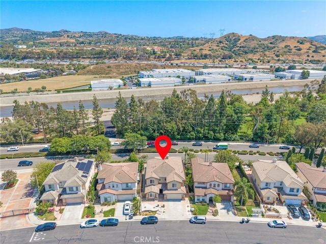 8180 E Brookdale Ln, Anaheim Hills, CA 92807 - aerial view of residential area featuring a mountain backdrop