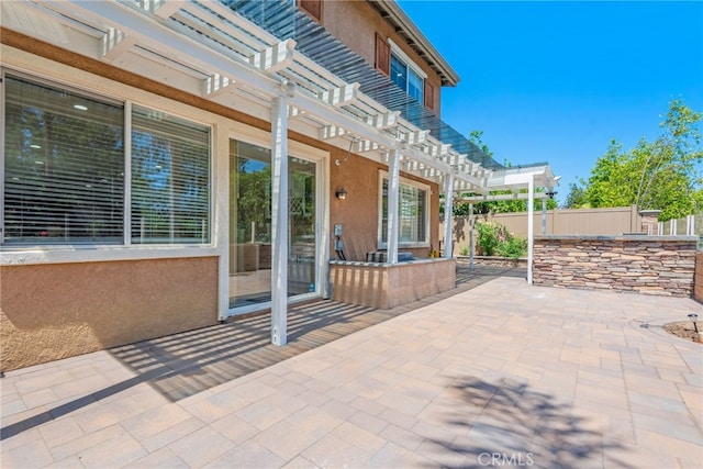 8180 E Brookdale Ln, Anaheim Hills, CA 92807 - view of patio featuring a pergola