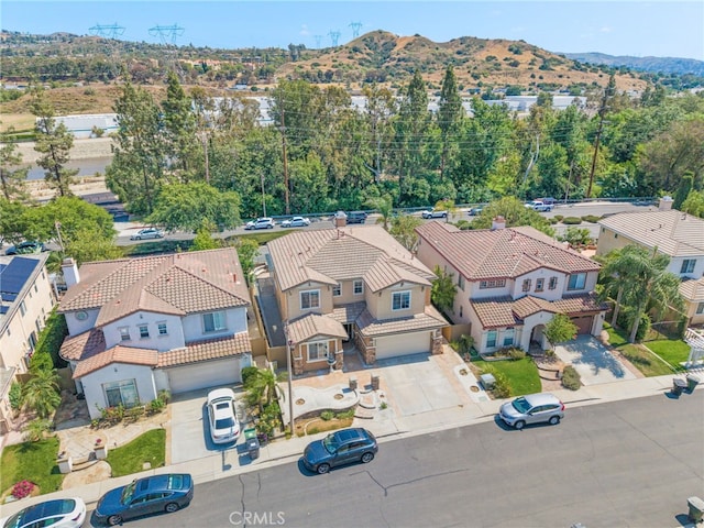 8180 E Brookdale Ln, Anaheim Hills, CA 92807 - aerial view of residential area with a mountain backdrop
