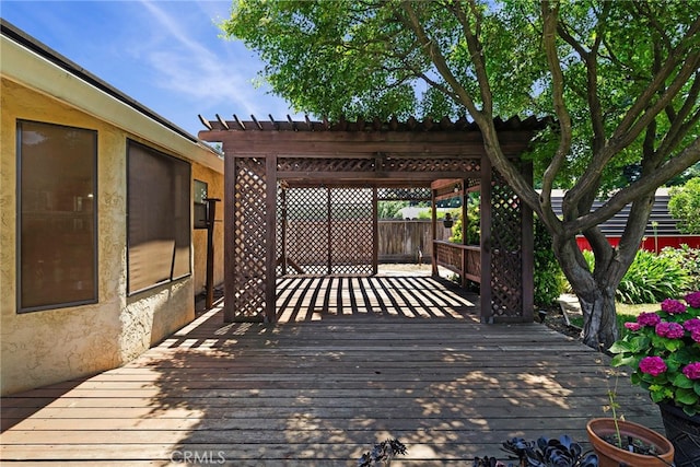 833 Saint Amant Dr, Chico, CA 95926 - wooden terrace featuring a pergola