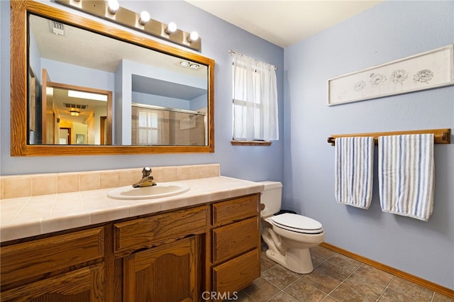833 Saint Amant Dr, Chico, CA 95926 - full bath featuring vanity and a shower with shower door