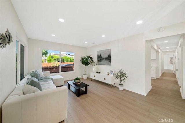 2250 Dorris Pl, Los Angeles, CA 90031 - living room with light wood-style flooring and recessed lighting