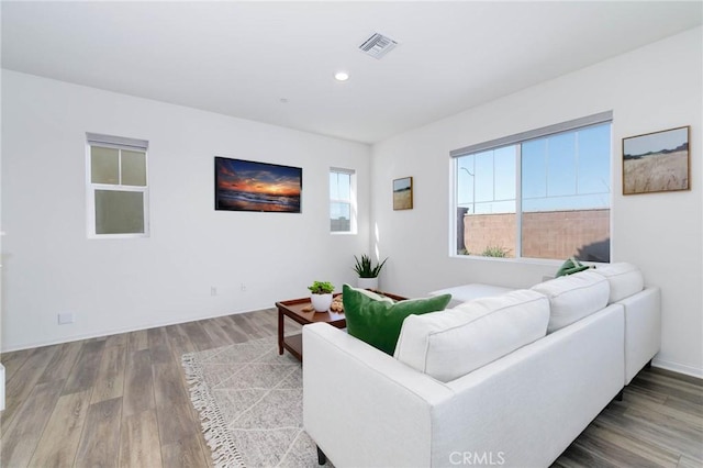 16050 Aventurine Ln, Chino, CA 91708 - living area with wood finished floors, recessed lighting, and baseboards