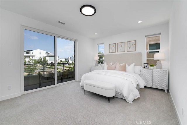 484 Chorus, Irvine, CA 92618 - carpeted bedroom with access to outside, baseboards, and recessed lighting