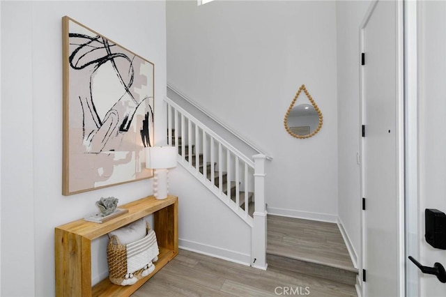 484 Chorus, Irvine, CA 92618 - stairway with wood finished floors and baseboards