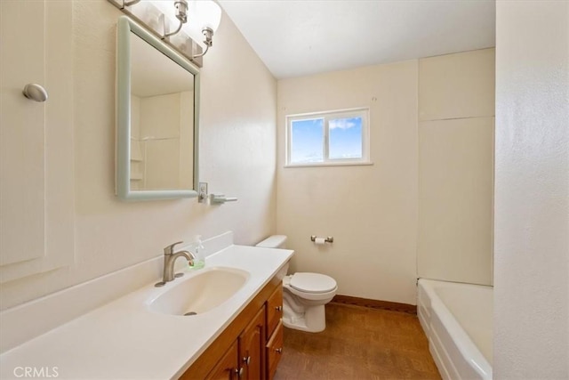 4038 Dartmouth Ln, Santa Maria, CA 93455 - full bath featuring vanity, toilet, and baseboards