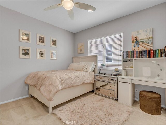 5637 Como Cir, Woodland Hills, CA 91367 - bedroom featuring light colored carpet and ceiling fan