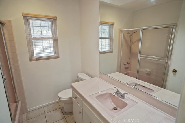 4182 Sunswept Dr, Studio City, CA 91604 - bathroom featuring toilet, plenty of natural light, vanity, and tile patterned flooring
