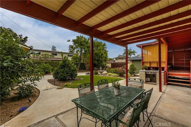 2902 E Trenton E, Orange, CA 92867 - view of patio with outdoor dining space