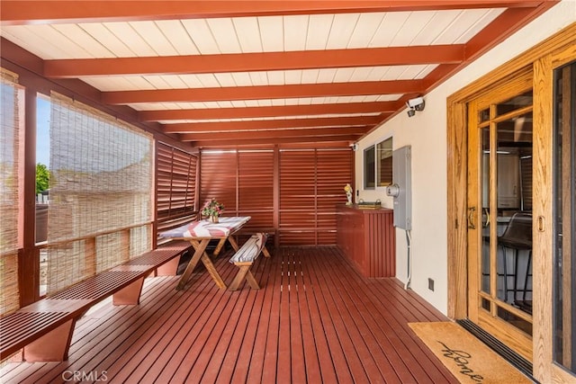 2902 E Trenton E, Orange, CA 92867 - view of wooden terrace