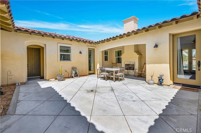 7988 Borrego Ct, Yucca Valley, CA 92284 - view of patio / terrace featuring outdoor dining space