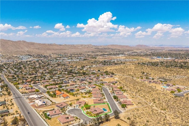 7988 Borrego Ct, Yucca Valley, CA 92284 - aerial view of residential area featuring a mountain backdrop