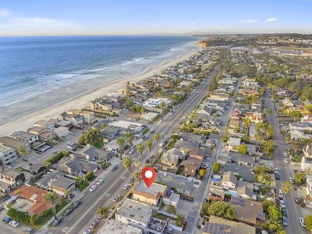181719 Coast Blvd, Del Mar, CA 92014 - aerial view of property and surrounding area with expansive beach and nearby suburban area