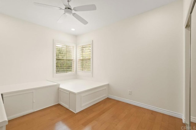2413 Paseo, Los Gatos, Chula Vista, CA 91914 - unfurnished bedroom featuring light wood-style floors, a ceiling fan, and recessed lighting