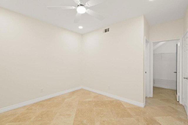 2413 Paseo, Los Gatos, Chula Vista, CA 91914 - spare room with recessed lighting and ceiling fan