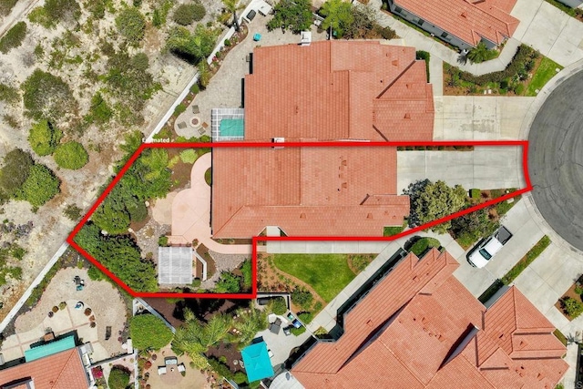 3376 Corsica Way, Oceanside, CA 92056 - aerial view of property's location featuring property boundaries highlighted