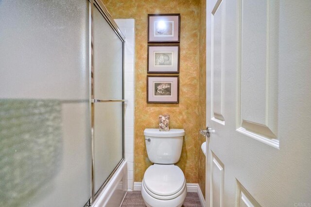3376 Corsica Way, Oceanside, CA 92056 - full bathroom with toilet and bath / shower combo with glass door